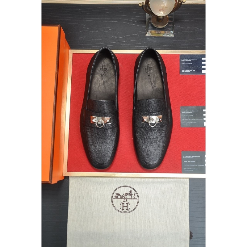 H**mes leather shoes